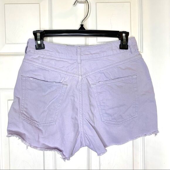 Topshop Mom High Waisted Shorts Light Lavender - Picture 2 of 6